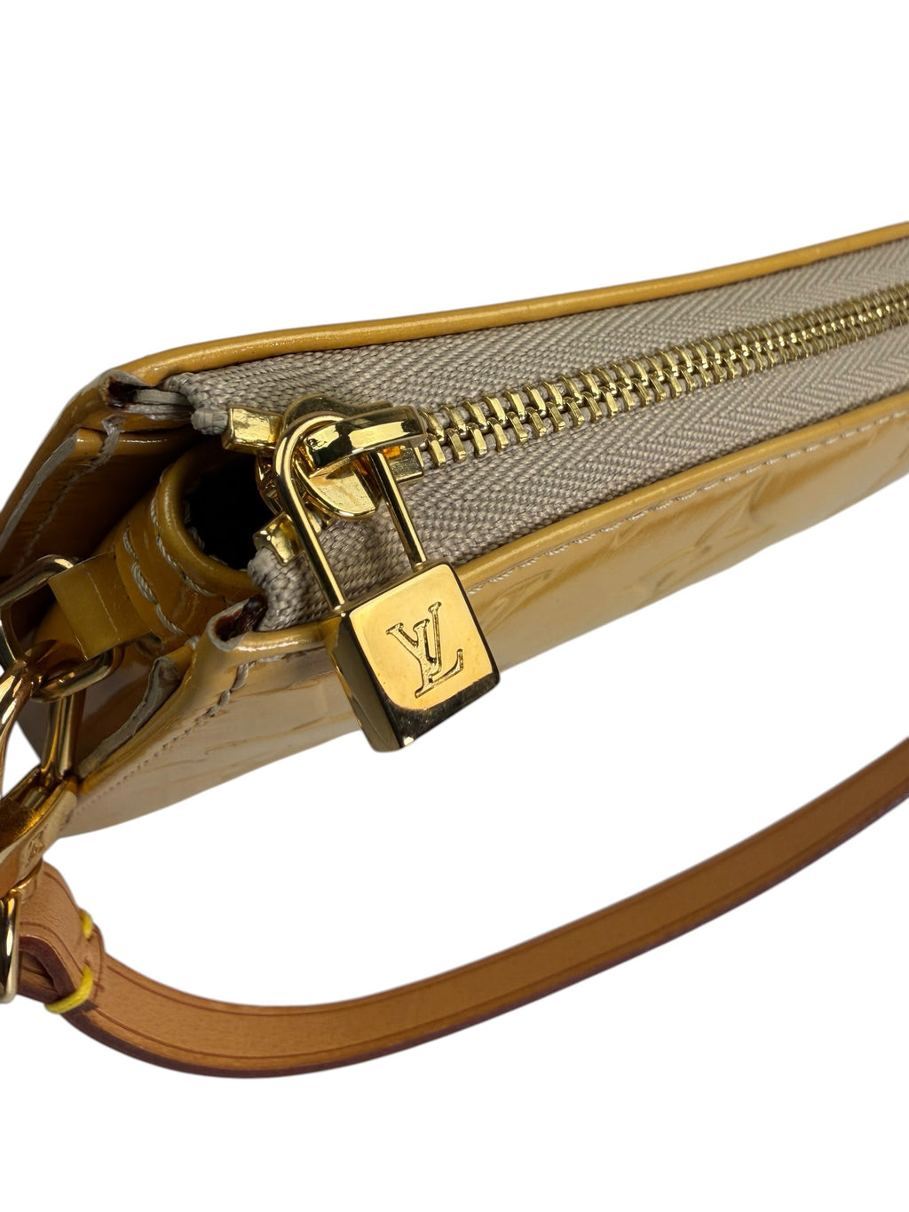 Louis Vuitton Yellow Vernis Lexington Pochette