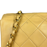 Chanel Beige CC Leather Diana Flap Bag '92