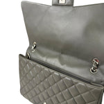 Chanel Grey Hue Caviar Quilted Jumbo Flap Bag 2010