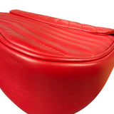 Louis Vuitton Red Leather New Wave Chain Flap Bag MM