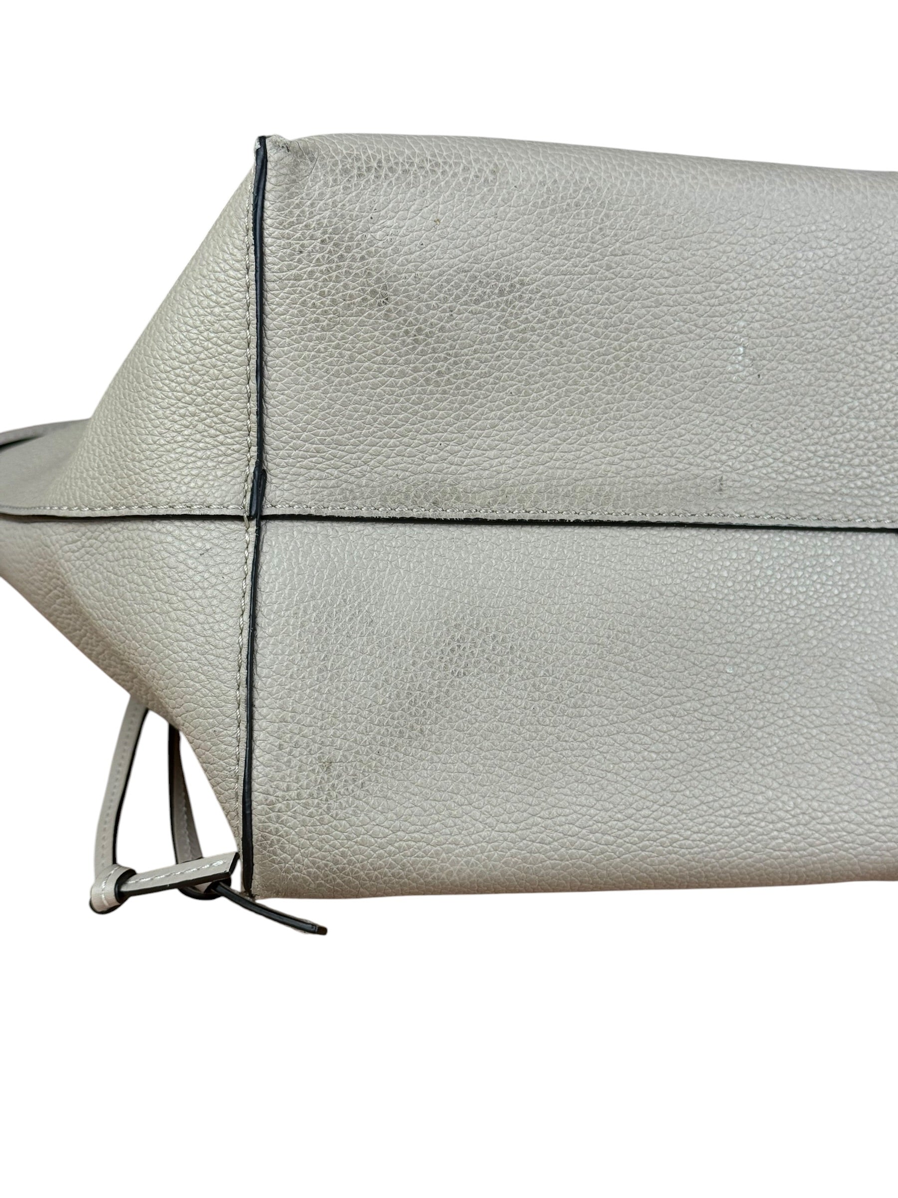 Loewe Beige Pebbled Leather Cushion Tote