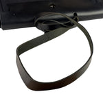 Hermes Black Leather Trim Herbag Two-Way Bag