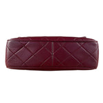 Chanel Vintage Burgundy Quilted Leather CC Camera Bag
