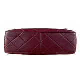 Chanel Vintage Burgundy Quilted Leather CC Camera Bag