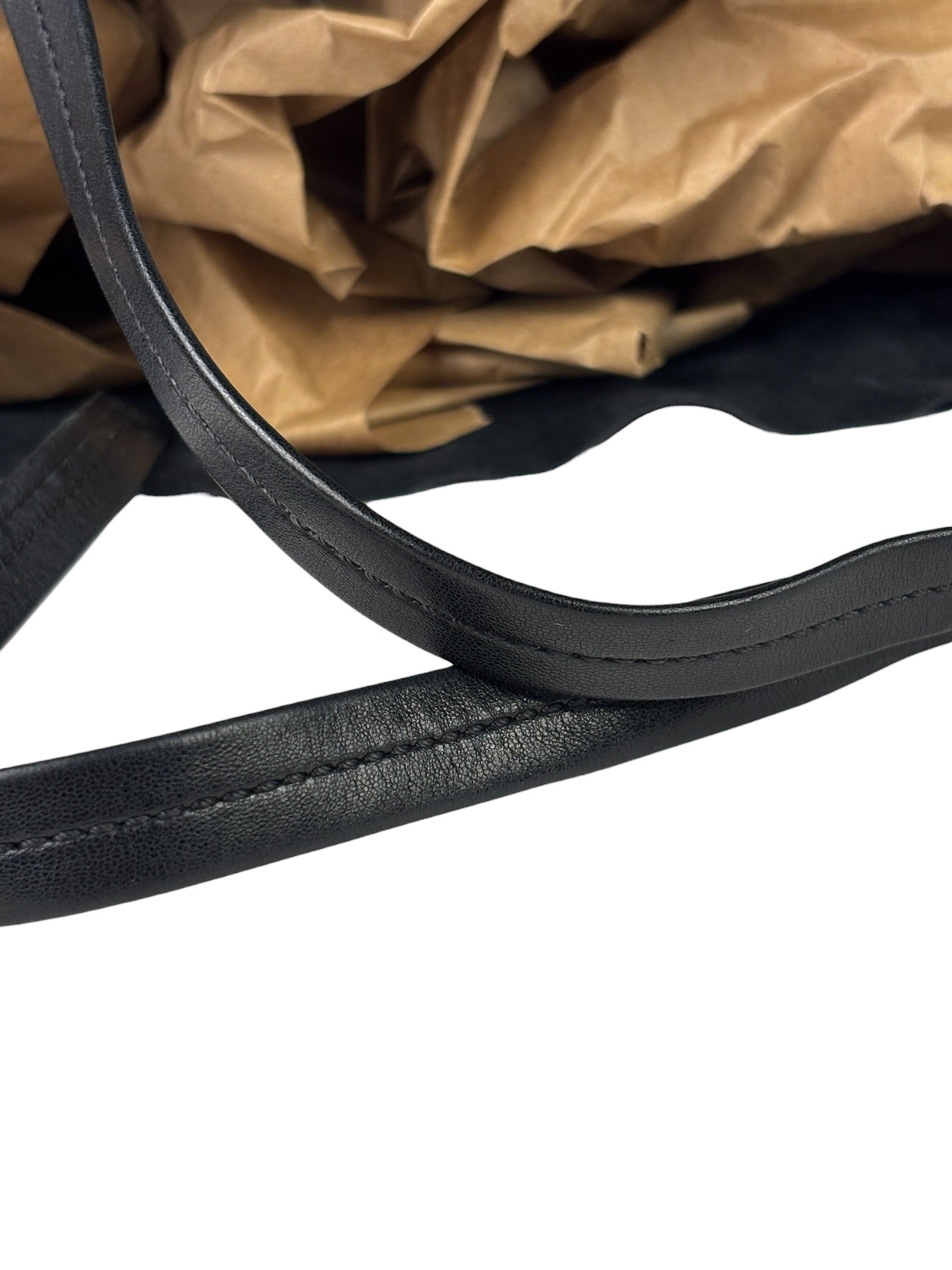 Celine Yellow/Black Leather Horizontal Cabas Tote