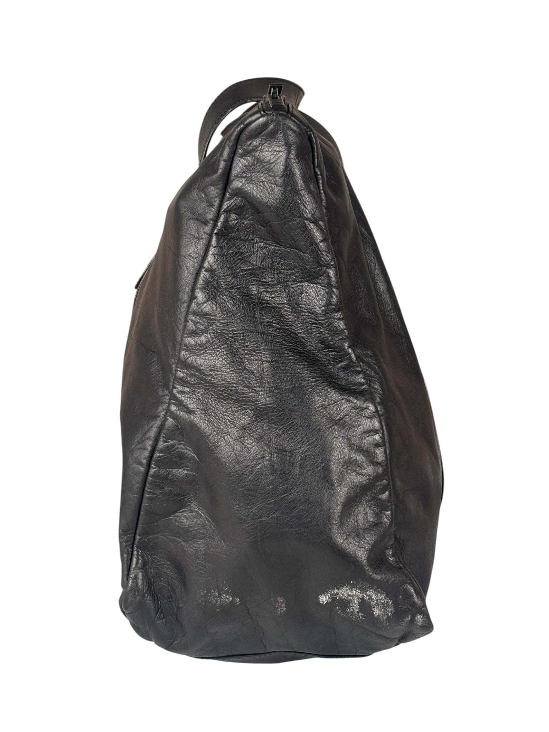 Loewe Vintage Black Calfskin Carryall Handbag