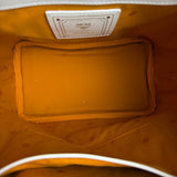 MCM Monogram White Bucket Shoulder Bag