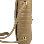 Chanel Vintage Tan Vertical Quilt Flap Shoulder Bag 1989
