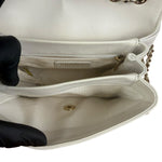 Chanel White Leather Mini Shoulder Bag 1992
