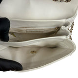 Chanel White Leather Mini Shoulder Bag 1992