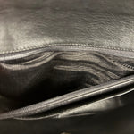 Chanel Black Patent Mademoiselle Single Flap Bag '95