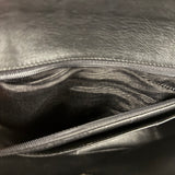 Chanel Black Patent Mademoiselle Single Flap Bag '95