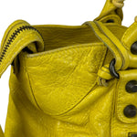 Balenciaga Yellow Leather Classic City Bag