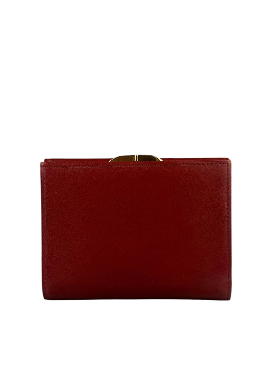 Givenchy Vintage Red Leather Trifold Wallet