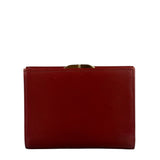Givenchy Vintage Red Leather Trifold Wallet