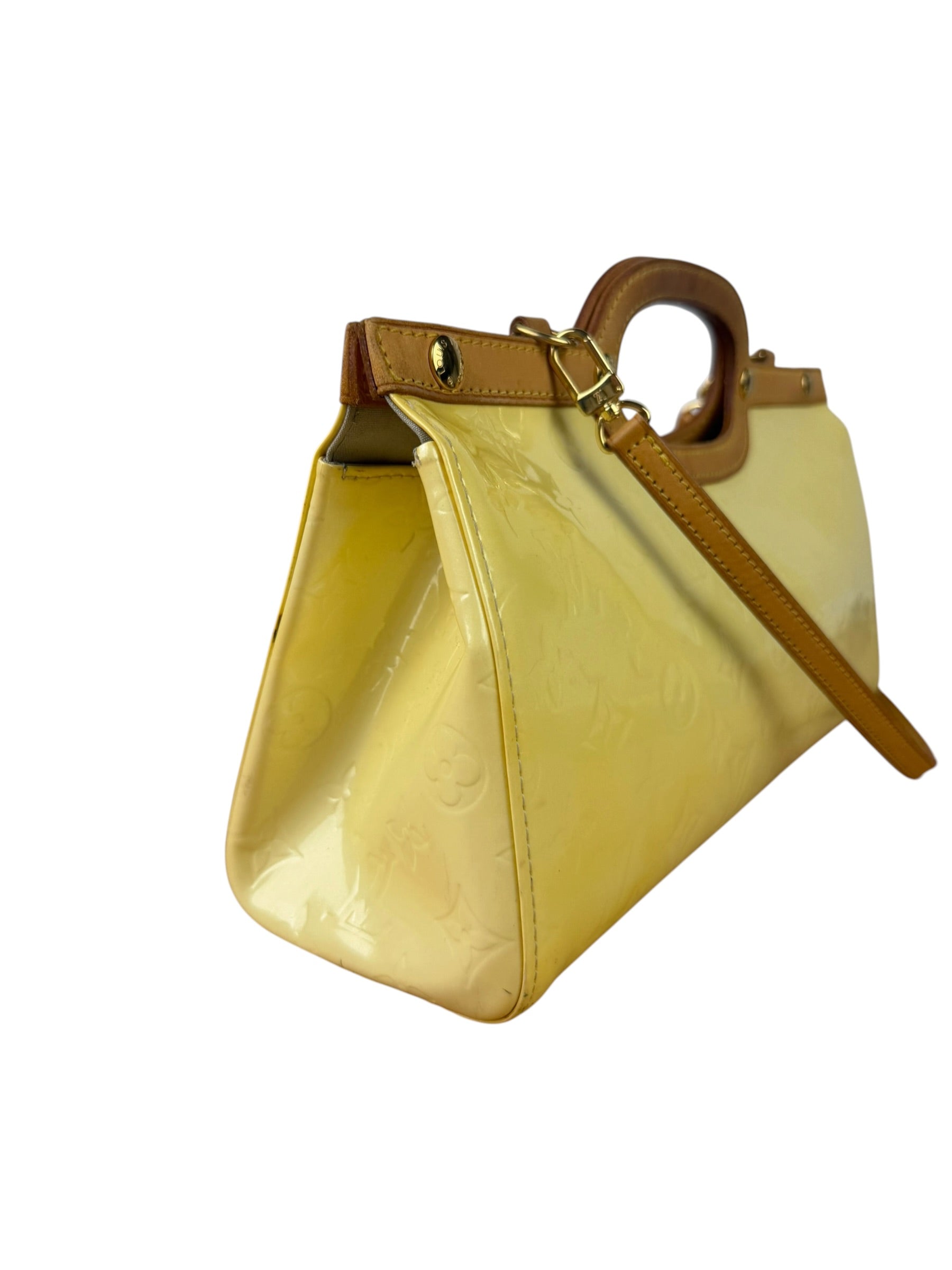 Louis Vuitton Yellow Vernis Roxbury Dive Two-Way Bag