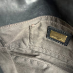 Fendi Black Leather Mini Chain Baguette