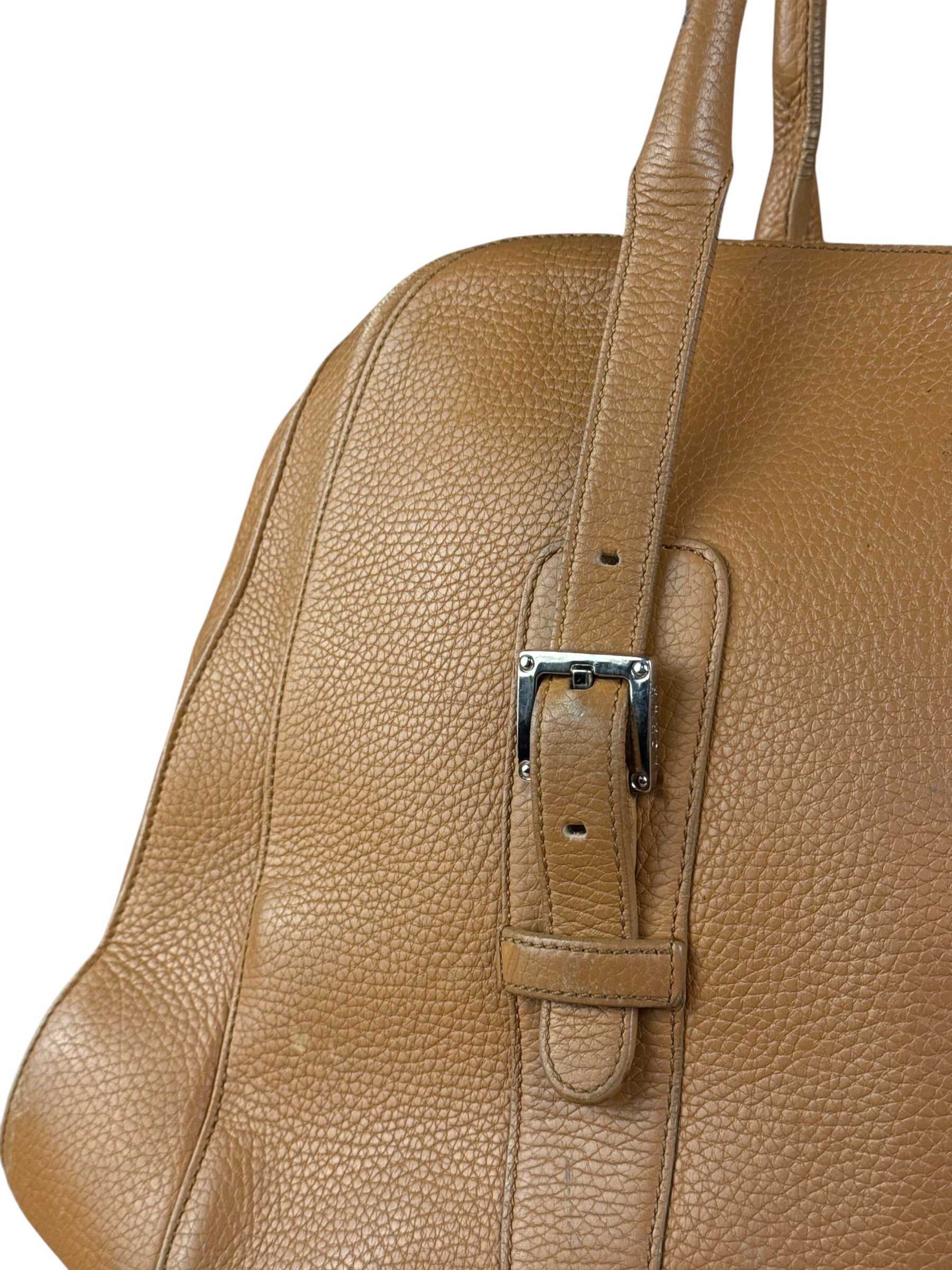 Loewe Brown Leather Senda Top Handle Bag