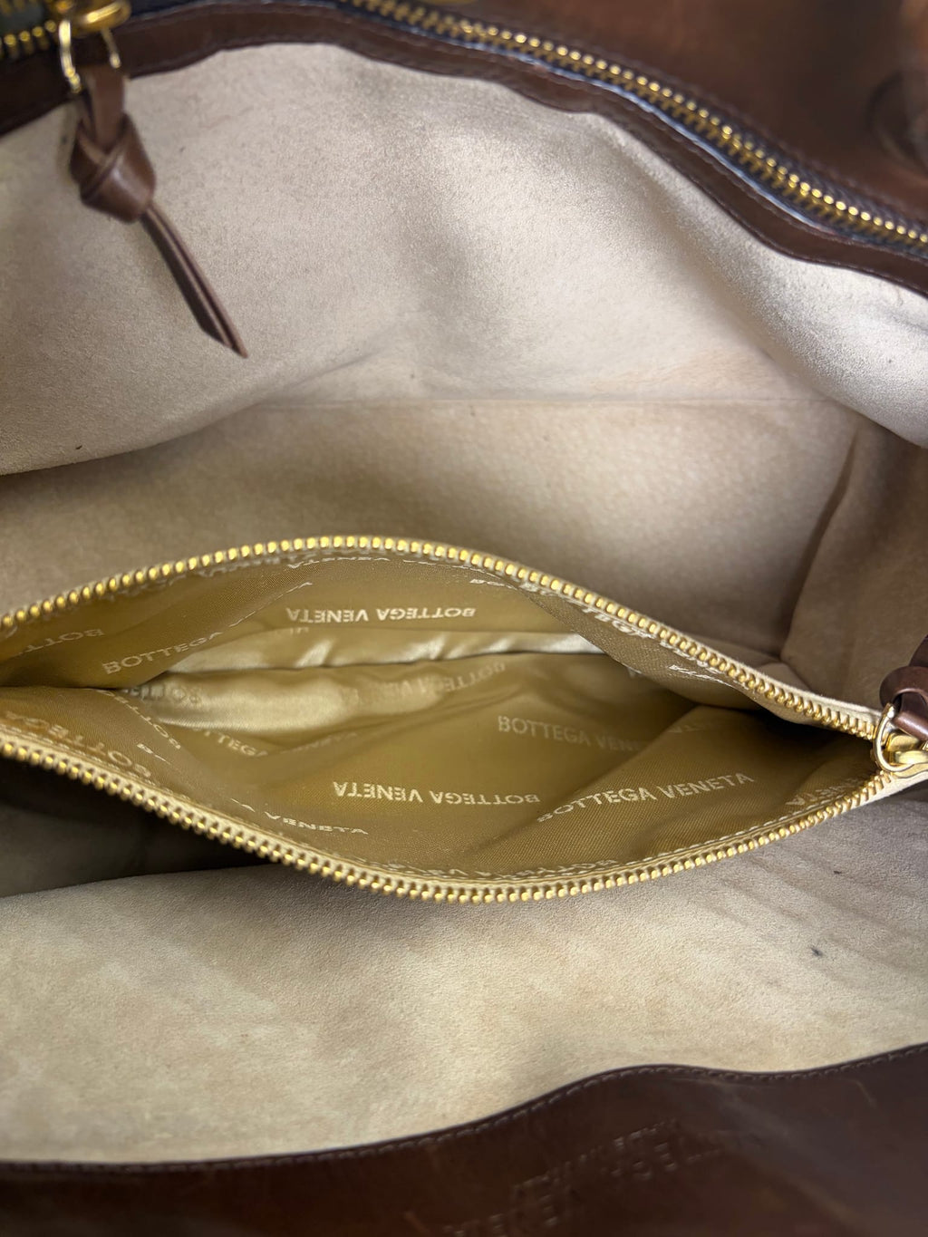 Bottega Veneta Brown Leather Intrecciato Top Handle Small Tote
