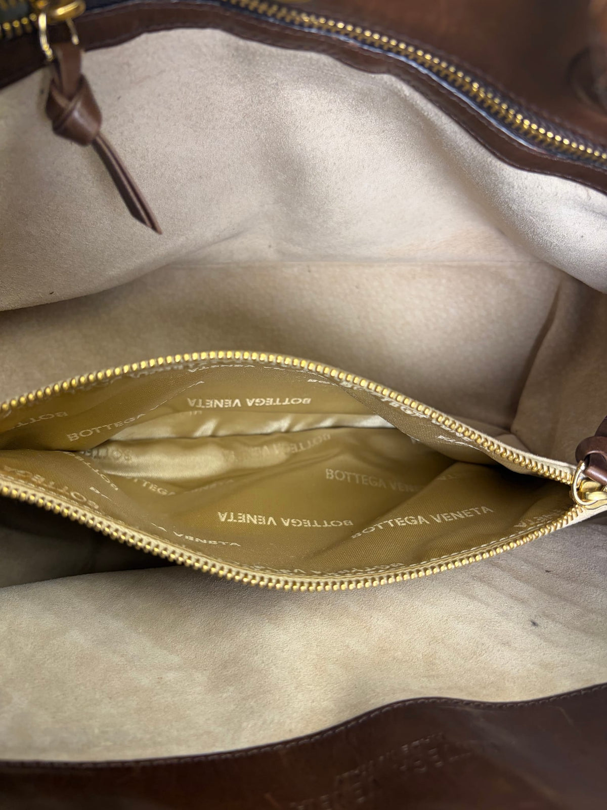 Bottega Veneta Brown Leather Intrecciato Top Handle Small Tote