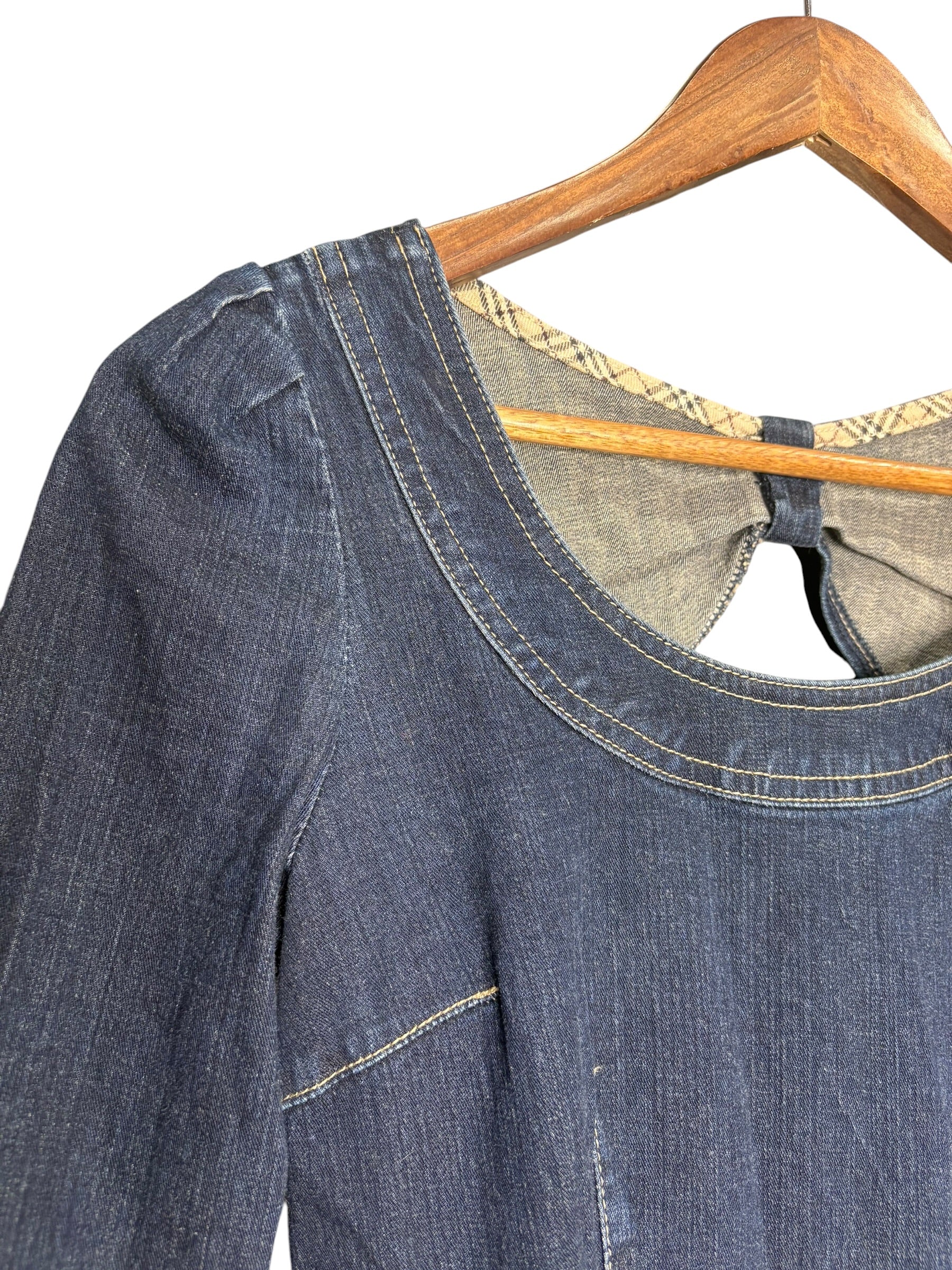 Burberry Vintage Denim Mid-Length Dress