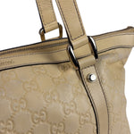 Gucci Yellow Leather GG Abbey Shoulder Bag