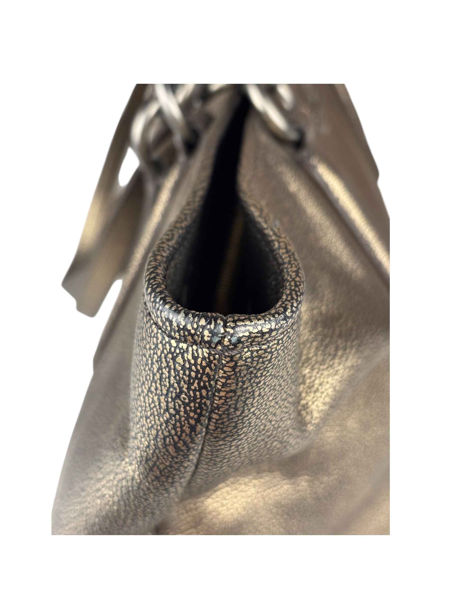 Coach Metallic Bronze Leather Chicago Ellis Tote Bag
