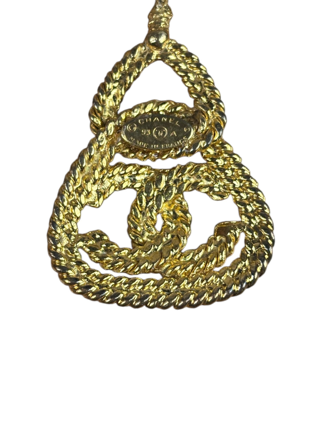 Chanel Rope Medallion CC Pendant Necklace