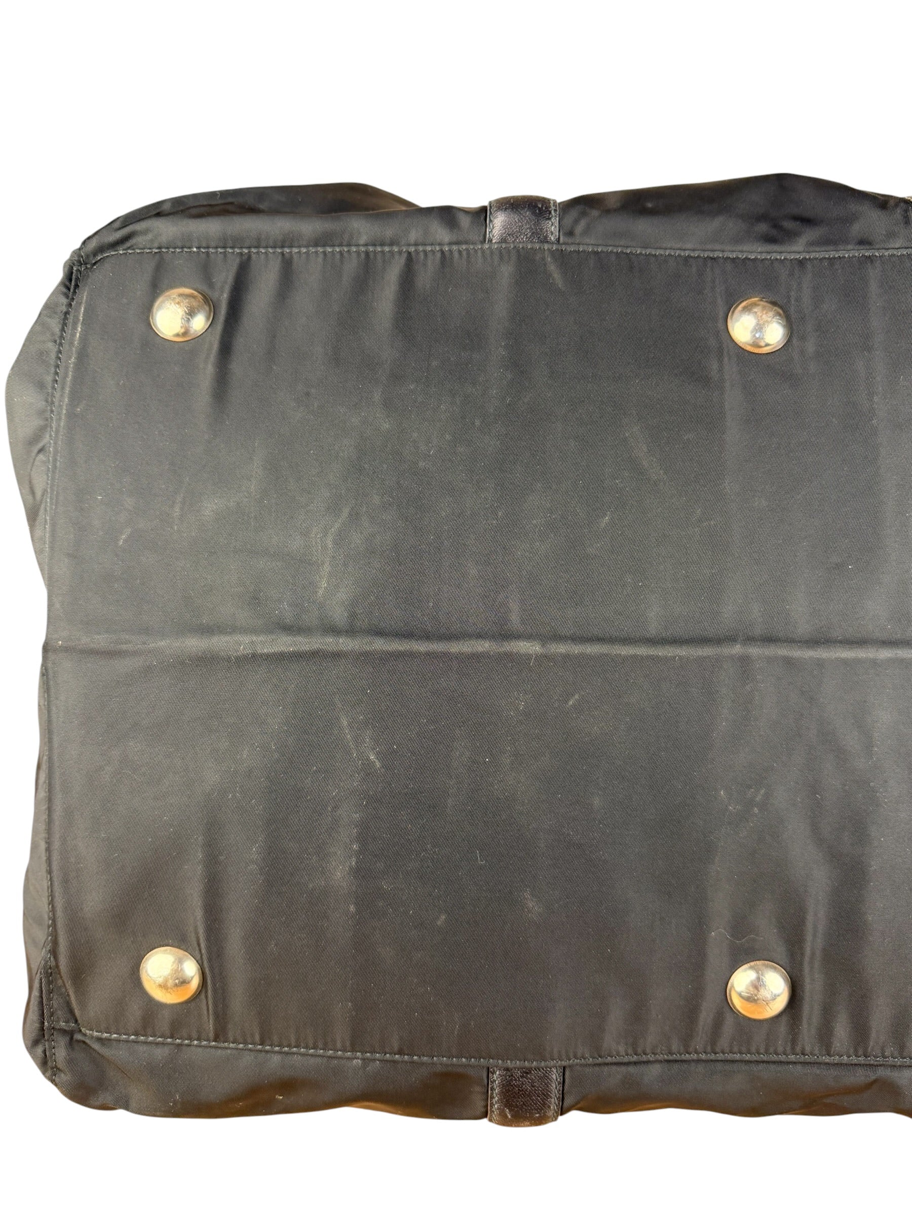 Prada Black Nylon Saffiano Travel Bag
