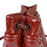 Chanel Patent Red Quilted S Shopper Tote 2013