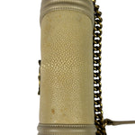 Chanel Beige Leather Boy Stingray Flap Bag 2013