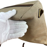 Prada Vintage Jacquard Logo Tote Brown