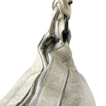 Balenciaga Grey Lambskin Day Moto Hobo Bag