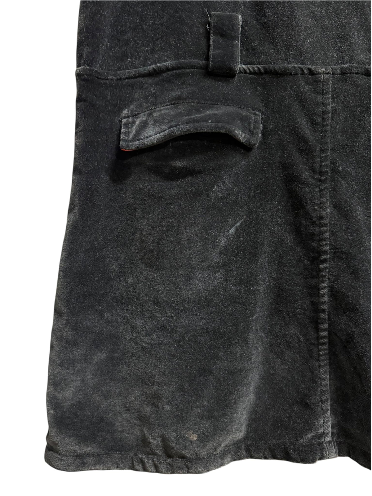 Jean Paul Gaultier Black Velour Arrow Zip Mini Dress