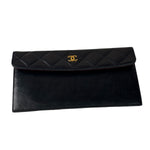 Chanel Vintage Navy Quilted Lambskin Flap Bag 1989