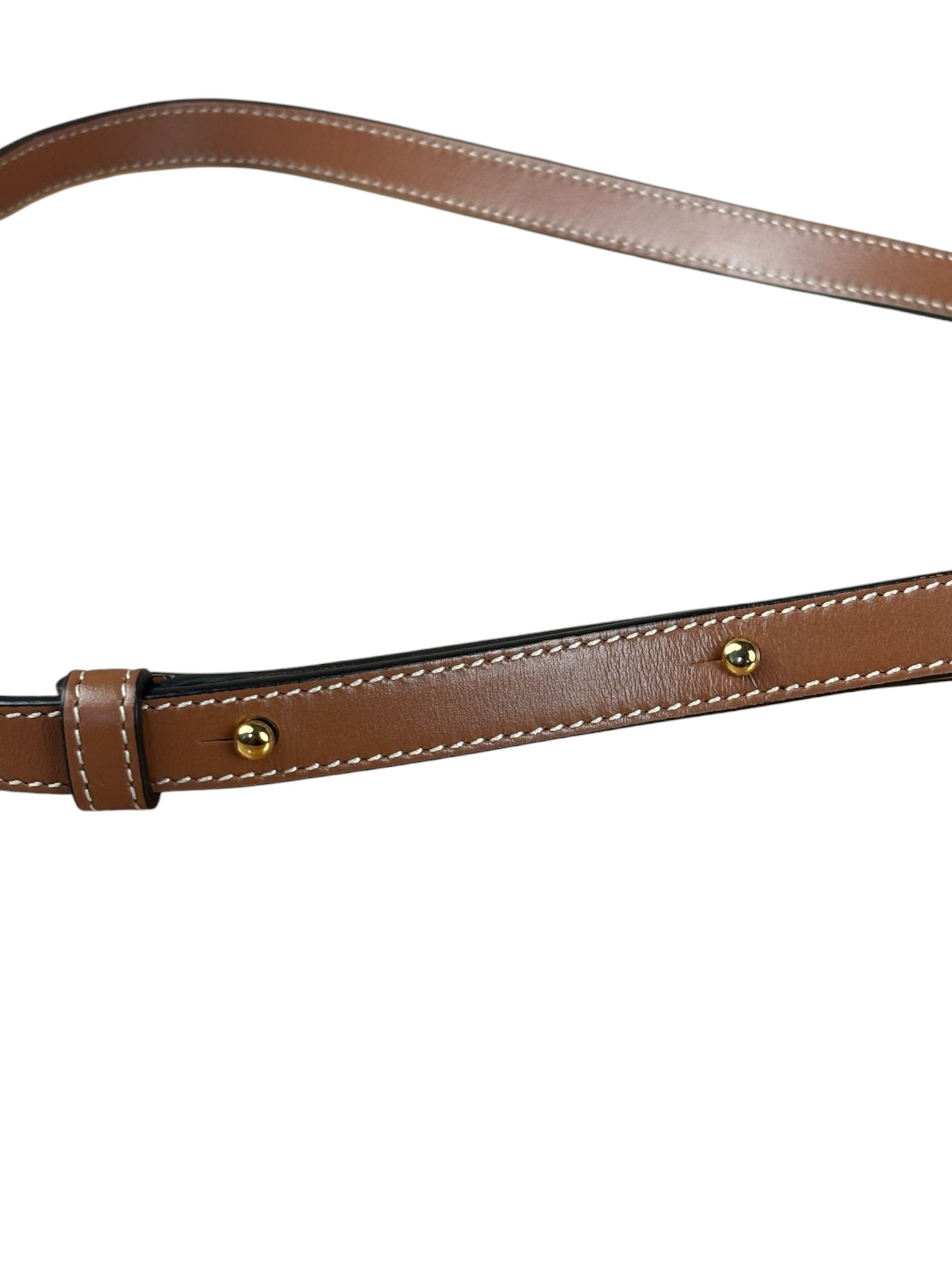 Celine Cuir Triomphe Oval Crossbody Brown