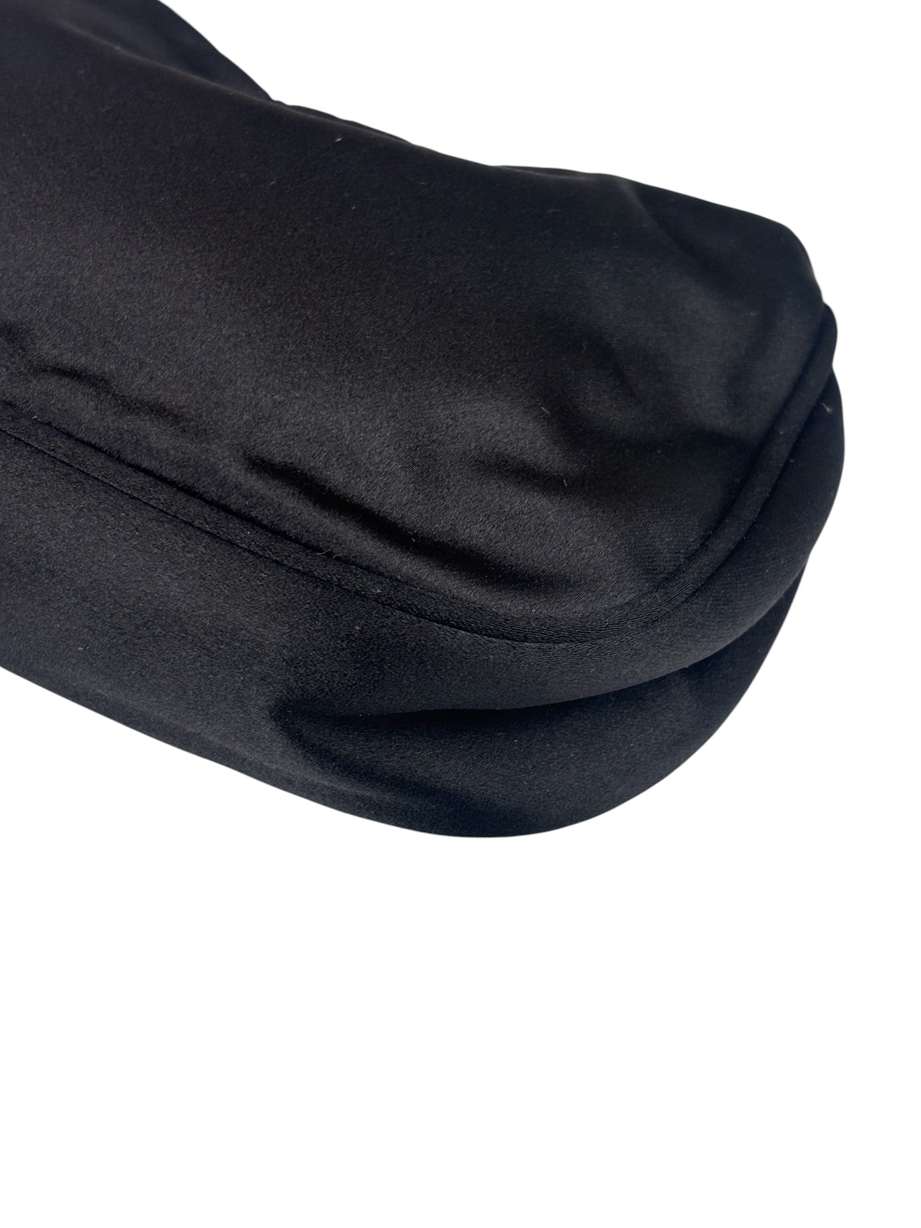 Prada Vintage Satin Black Pochette