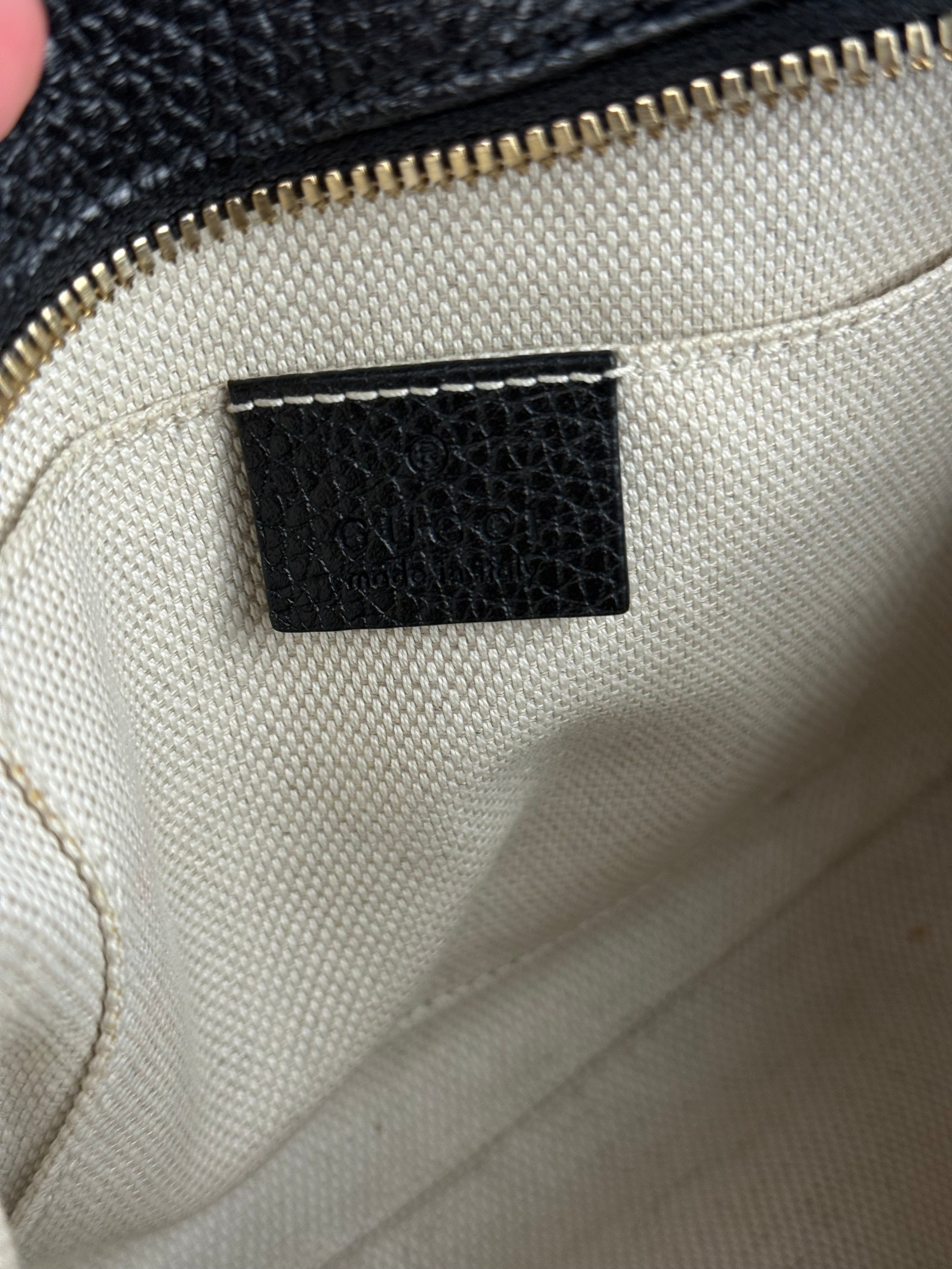 Gucci Black GG Camera Crossbody Bag