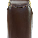 Celine Brown Leather Trim C Macadam Hobo Bag