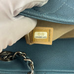 Chanel Blue Caviar Quilted CC Timeless Soft Shopper Tote 2010