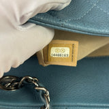 Chanel Blue Caviar Quilted CC Timeless Soft Shopper Tote 2010
