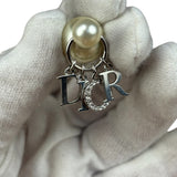 Christian Dior Pearl Spell-Out Earrings