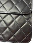 Chanel Balck Quilted Lambskin Square Flap 1991