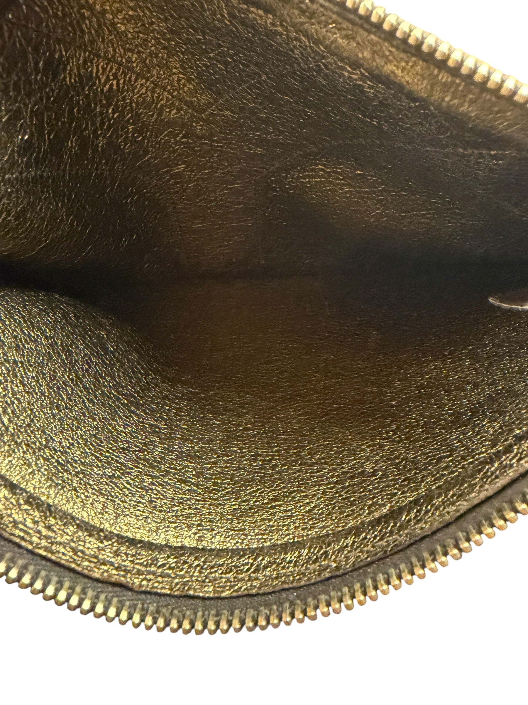 Yves Saint Laurent Vintage Brown Wristlet Pouch