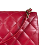 Chanel Dark Fuchsia Quilted Leather Flap Bag 2019