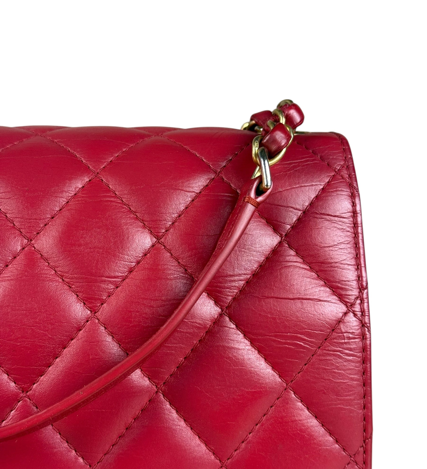Chanel Dark Fuchsia Quilted Leather Flap Bag 2019