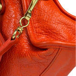 Balenciaga Red Leather Mini City Bag