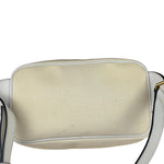 Versace Pastel Yellow Leather Logo Print Belt Bag