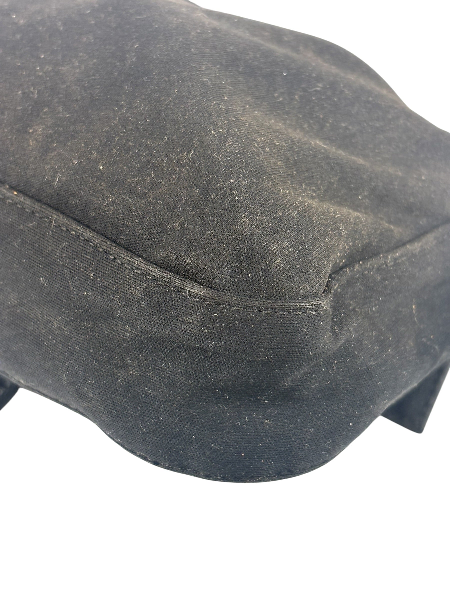 Fendi Black Nylon Mamma Baguette Handbag