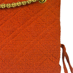 Chanel Vintage Red Quilted Tweed Shoulder Bag 1994